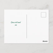 Verhuiskaart met knuffelend tomatenkoppel briefkaart (Achterkant)