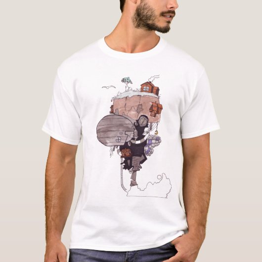 verhuiskamer t-shirt (Voorkant)