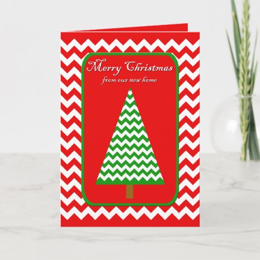 Verhuiskerst Kaart - adreswijziging (Voorkant)