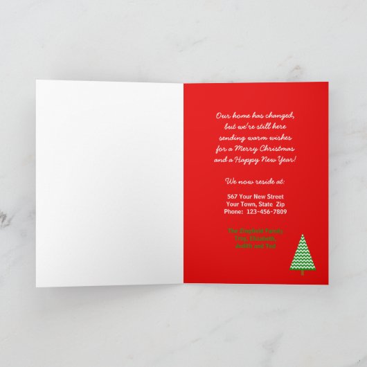 Verhuiskerst Kaart - adreswijziging (Binnen)