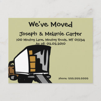 Verhuistruck - We hebben Kaarten voor aankondiging