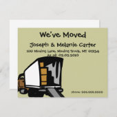 Verhuistruck - We hebben Kaarten voor aankondiging (Voorkant / Achterkant)