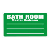 Verhuisverpakkingen Organiseren Labels - Badkamer (Voorkant)