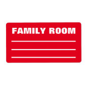 Verhuisverpakkingen Organiseren Labels - Familieka (Voorkant)