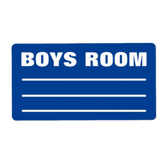 Verhuisverpakkingen Organiseren Labels - Jongens S (Voorkant)