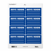 Verhuisverpakkingen Organiseren Labels - Jongens S (Full Sheet)