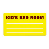 Verhuisverpakkingen Organiseren Labels - Kinderkam (Voorkant)
