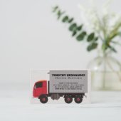 verhuiswagen | bedrijfsvoertuig visitekaartje (Staand voorkant)