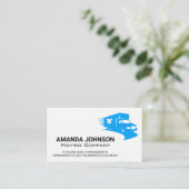 verhuiswagen | bezorgdienst visitekaartje (Staand voorkant)