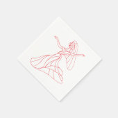 Verhuizen Danseuse Napkins Servet (Hoek)