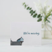 Verhuizen huis adreswijziging verhuizen aankondigingskaart (Staand voorkant)