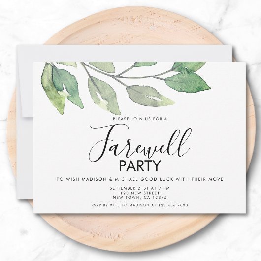 Verhuizen Huis Afscheidsfeest Uitnodiging