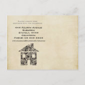 Verhuizen Huis Nieuw Adres Notitie Kaart (Achterkant)