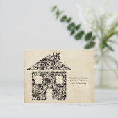 Verhuizen Huis Nieuw Adres Notitie Kaart (Staand voorkant)