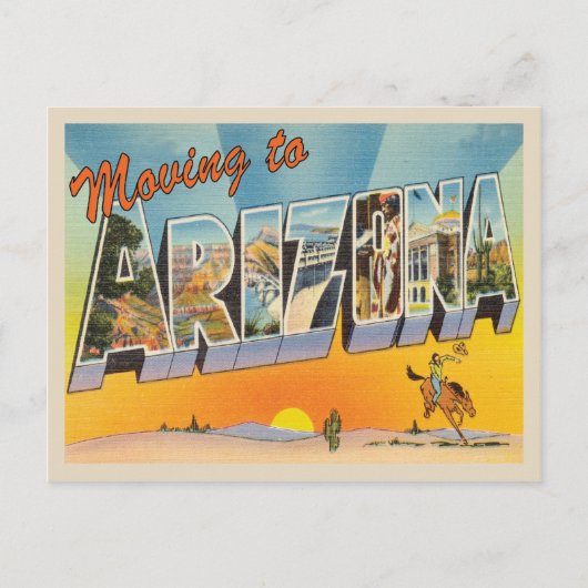 Verhuizen naar Arizona  adreswijziging Aankondigingskaart (Voorkant)