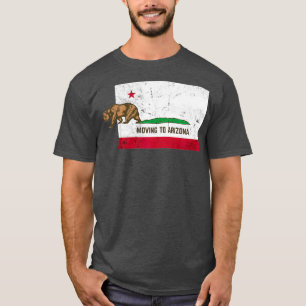 Verhuizen naar Arizona Verlaten Californië Vintage T-shirt