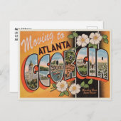 Verhuizen naar Atlanta  adreswijziging Aankondigingskaart (Voorkant / Achterkant)