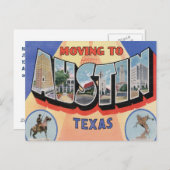 Verhuizen naar Austin, Texas adreswijziging Aankondigingskaart (Voorkant / Achterkant)