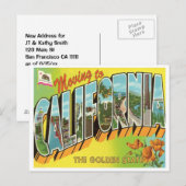 Verhuizen naar Californië  adreswijziging Aankondigingskaart (Voorkant / Achterkant)