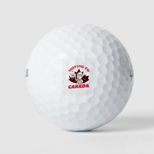 Verhuizen naar Canada Golfballen (Voorkant)