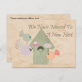 Verhuizen naar een nieuw Nest Briefkaart (Voorkant / Achterkant)