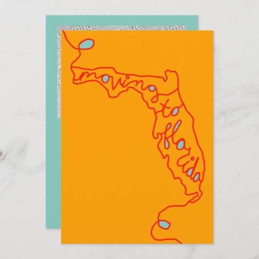 verhuizen naar Florida Aankondiging (Voorkant / Achterkant)