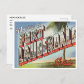 Verhuizen naar Fort Lauderdale Florida Adres Briefkaart (Voorkant / Achterkant)