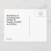 Verhuizen naar Hawaii  adreswijziging Aankondigingskaart (Achterkant)
