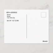 Verhuizen naar Idaho Style Adreswijziging Briefkaart (Achterkant)