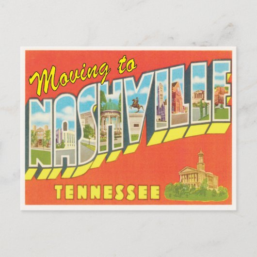 Verhuizen naar Nashville Tenn adreswijziging Aankondigingskaart (Voorkant)