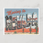 Verhuizen naar Nevada  Style Address Change Briefkaart (Voorkant)