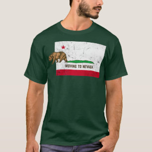 Verhuizen naar Nevada Verlaten Californië Vintage T-shirt