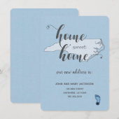 Verhuizen naar Nieuw Adres Home Sweet Home NC Kaart (Voorkant / Achterkant)