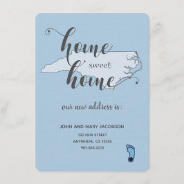 Verhuizen naar Nieuw Adres Home Sweet Home NC Kaart