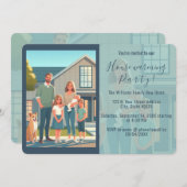 Verhuizen naar nieuwe Home Foto Housewarming Uitno Aankondiging (Voorkant / Achterkant)