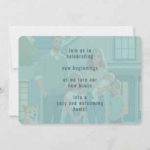 Verhuizen naar nieuwe Home Foto Housewarming Uitno Aankondiging