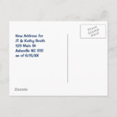 Verhuizen naar North Carolina  adreswijziging Aankondigingskaart (Achterkant)