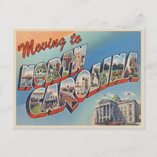 Verhuizen naar North Carolina  adreswijziging Aankondigingskaart (Voorkant)