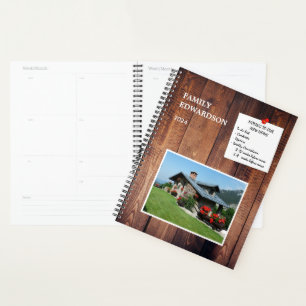 Verhuizen naar ons nieuwe huis rustiek hout planner