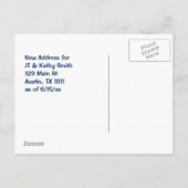 Verhuizen naar Texaanse Vintage Adreswijziging Aankondigingskaart (Achterkant)