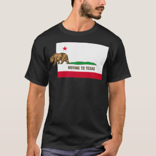 Verhuizen naar Texas Leaving California Funny T-shirt