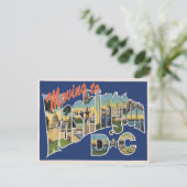 Verhuizen naar Washington DC  adreswijziging Aankondigingskaart (Staand voorkant)