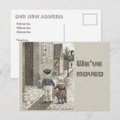 Verhuizen Nieuw huis  kinderen CC0084 Aankondigingskaart (Voorkant / Achterkant)