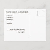 Verhuizen Nieuw huis  kinderen CC0084 Aankondigingskaart (Achterkant)