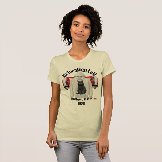 Verhuizing Fail Dames Bella + Canvas Slim Fit T-shirt (Voorkant volledig)