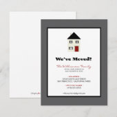 Verhuizing familieaankondiging 4.25" x 5.5" :: lei aankondiging (Voorkant / Achterkant)