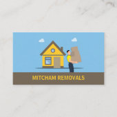 Verhuizing Man huis ontwerp, verhuizing bedrijf Visitekaartje (Voorkant)