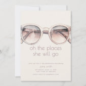 Verhuizing Party Uitnodiging Sjabloon met Sunglass (Voorkant)