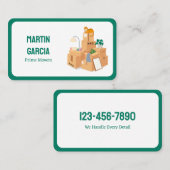 verhuizing visitekaartje (Voorkant / Achterkant)