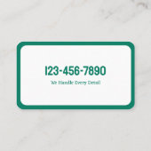 verhuizing visitekaartje (Achterkant)